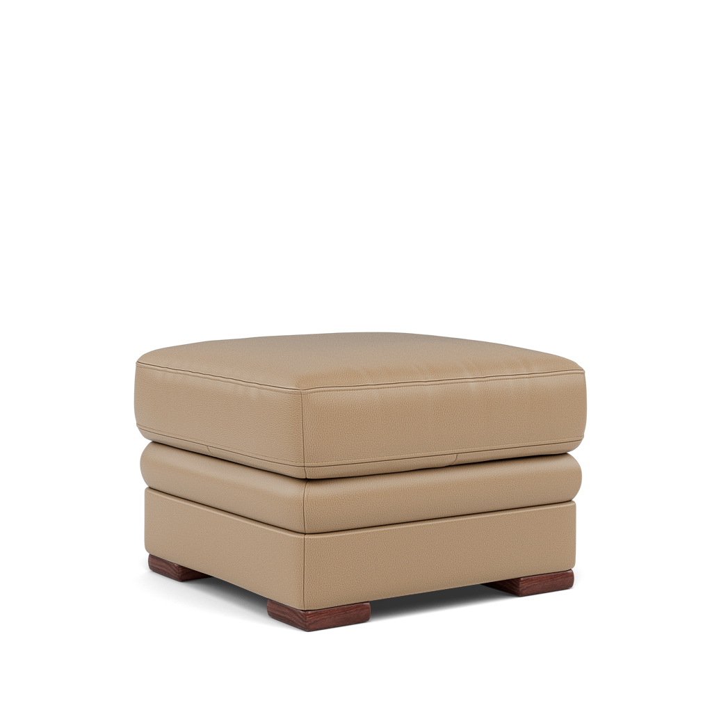 Gino Storage Footstool - Storage Stool Cat 60 — Cat-60/06 Montana Barley / Wooden Feet, gallery image 1