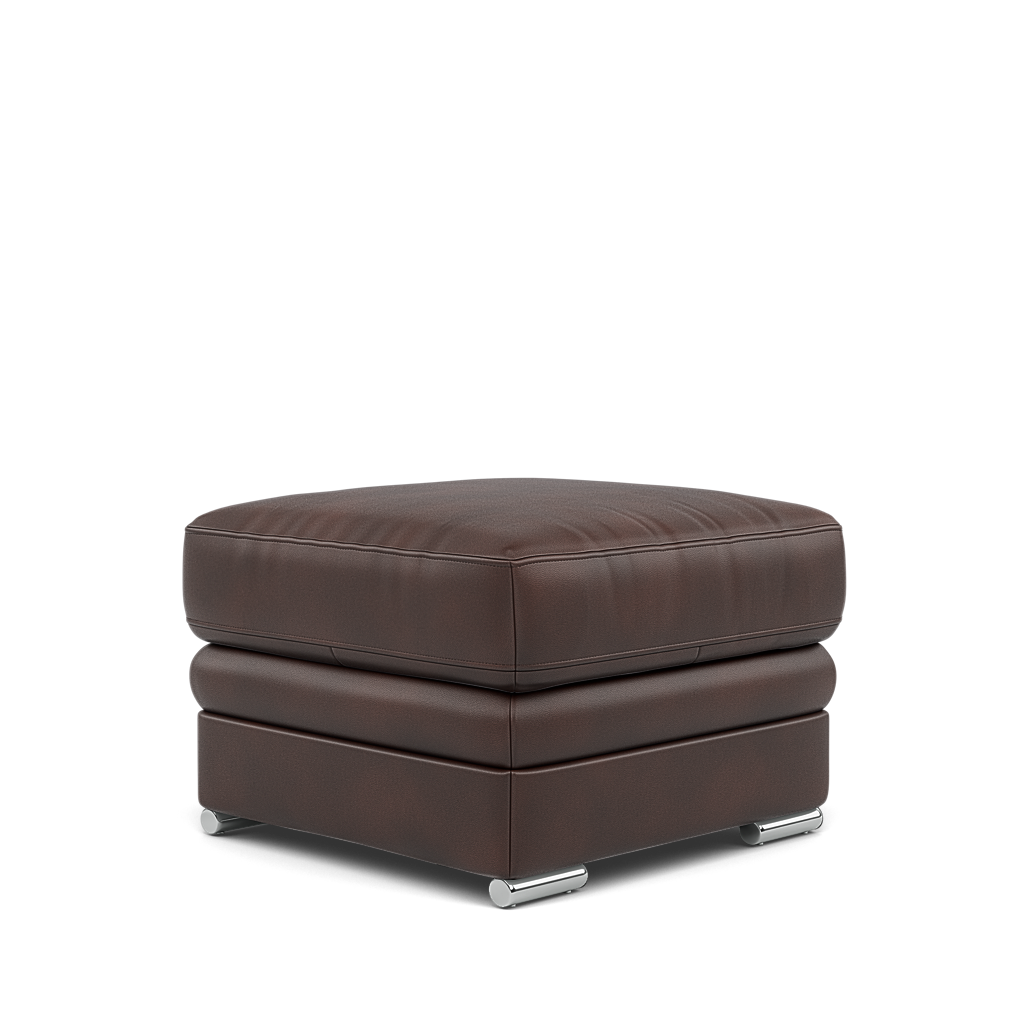 Gino Storage Footstool - Storage Stool Cat 60 — Cat-60/08 Montana Chocolate / Metal Feet, gallery image 3