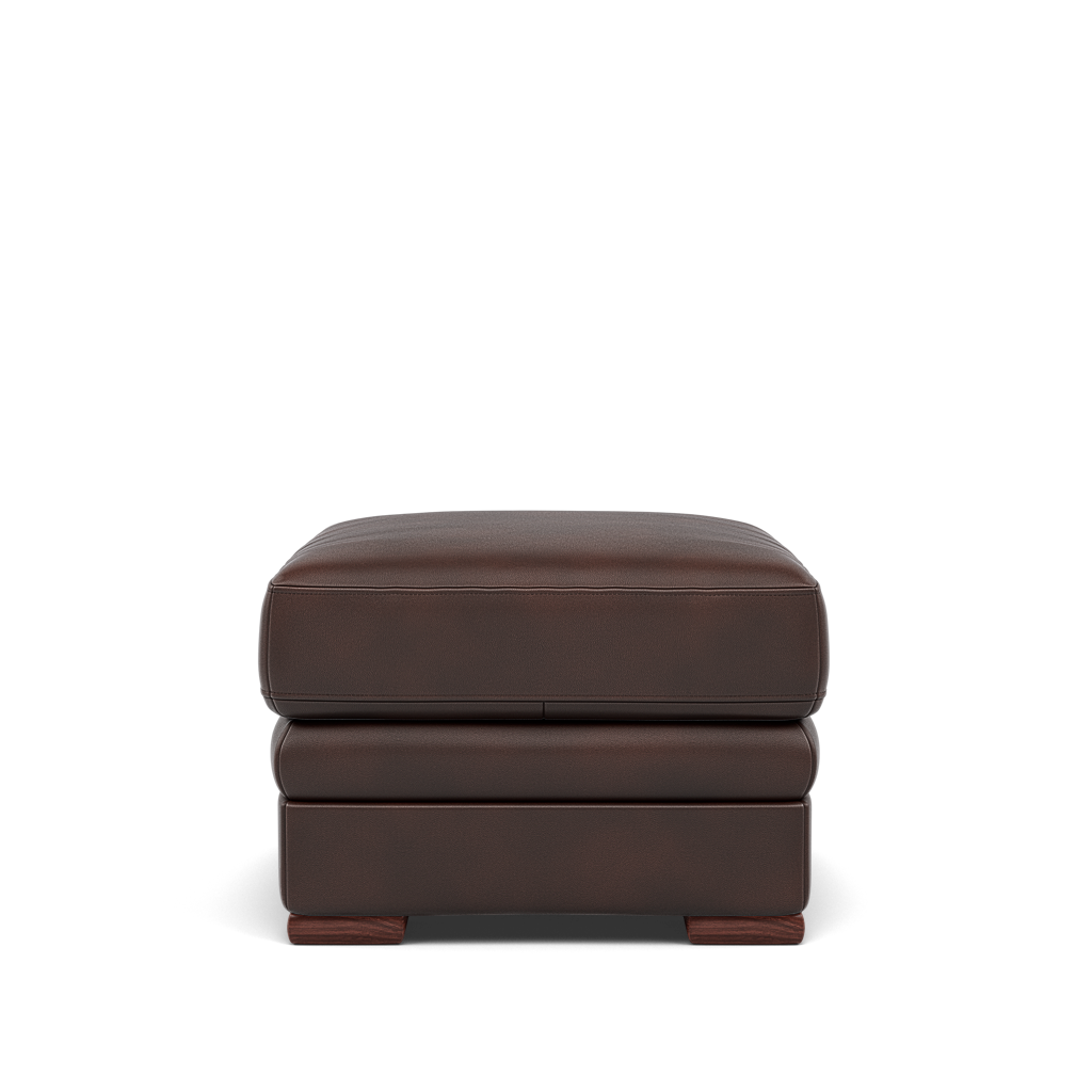 Gino Storage Footstool - Storage Stool Cat 60 — Cat-60/08 Montana Chocolate / Wooden Feet, gallery image 2
