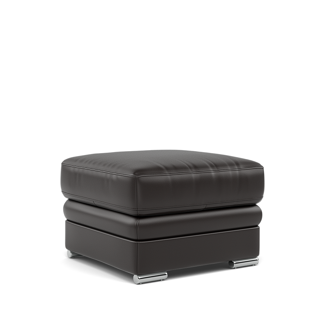 Gino Storage Footstool - Storage Stool Cat 60 — Cat-60/09 Montana Black Coffee / Metal Feet, gallery image 1