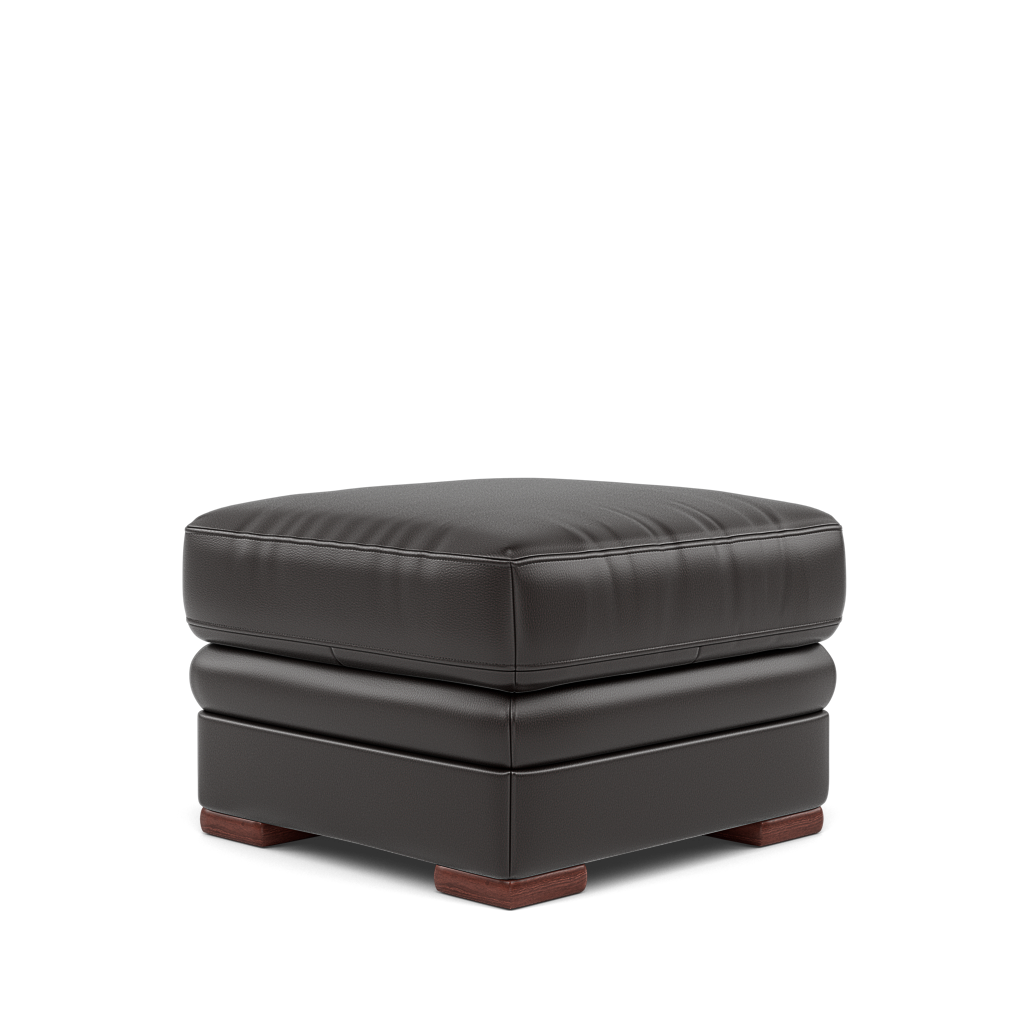 Gino Storage Footstool - Storage Stool Cat 60 — Cat-60/09 Montana Black Coffee / Wooden Feet, gallery image 3