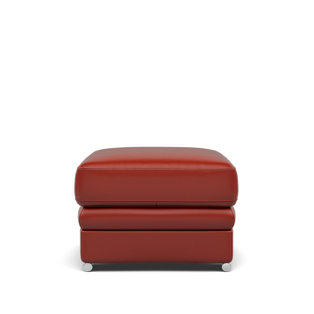 Gino Storage Footstool - Storage Stool Cat 60 — Cat-60/11 Montana Flame / Metal Feet, gallery image 2
