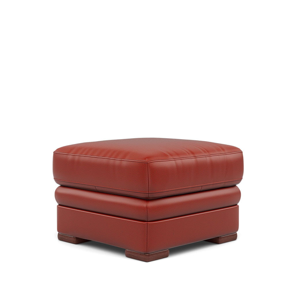 Gino Storage Footstool - Storage Stool Cat 60 — Cat-60/11 Montana Flame / Wooden Feet, gallery image 3