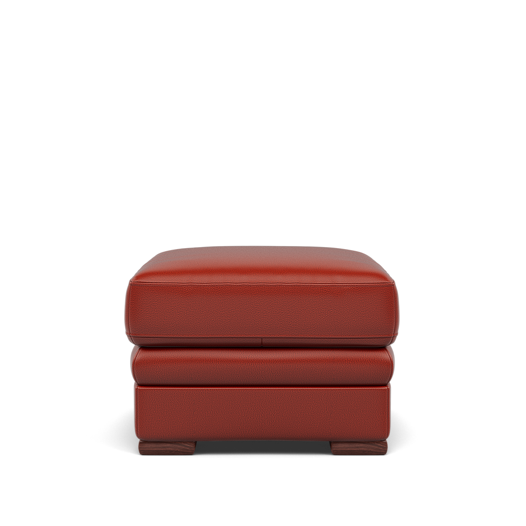 Gino Storage Footstool - Storage Stool Cat 60 — Cat-60/11 Montana Flame / Wooden Feet, gallery image 2
