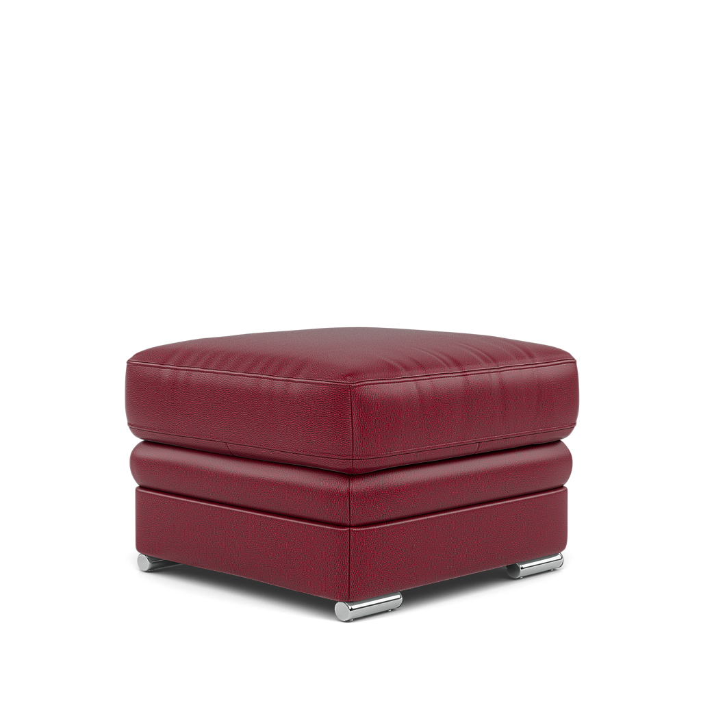 Gino Storage Footstool - Storage Stool Cat 60 — Cat-60/13 Montana Cranberry / Metal Feet, gallery image 3