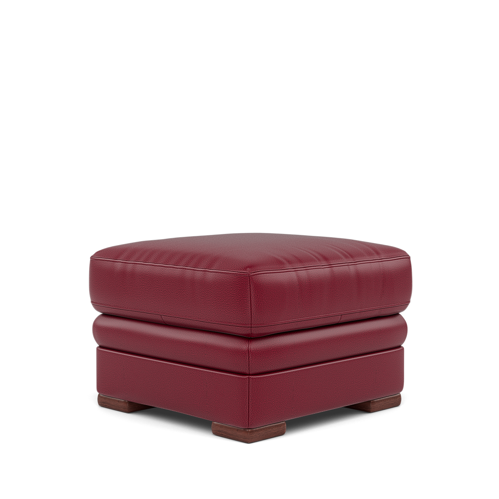 Gino Storage Footstool - Storage Stool Cat 60 — Cat-60/13 Montana Cranberry / Wooden Feet, gallery image 3