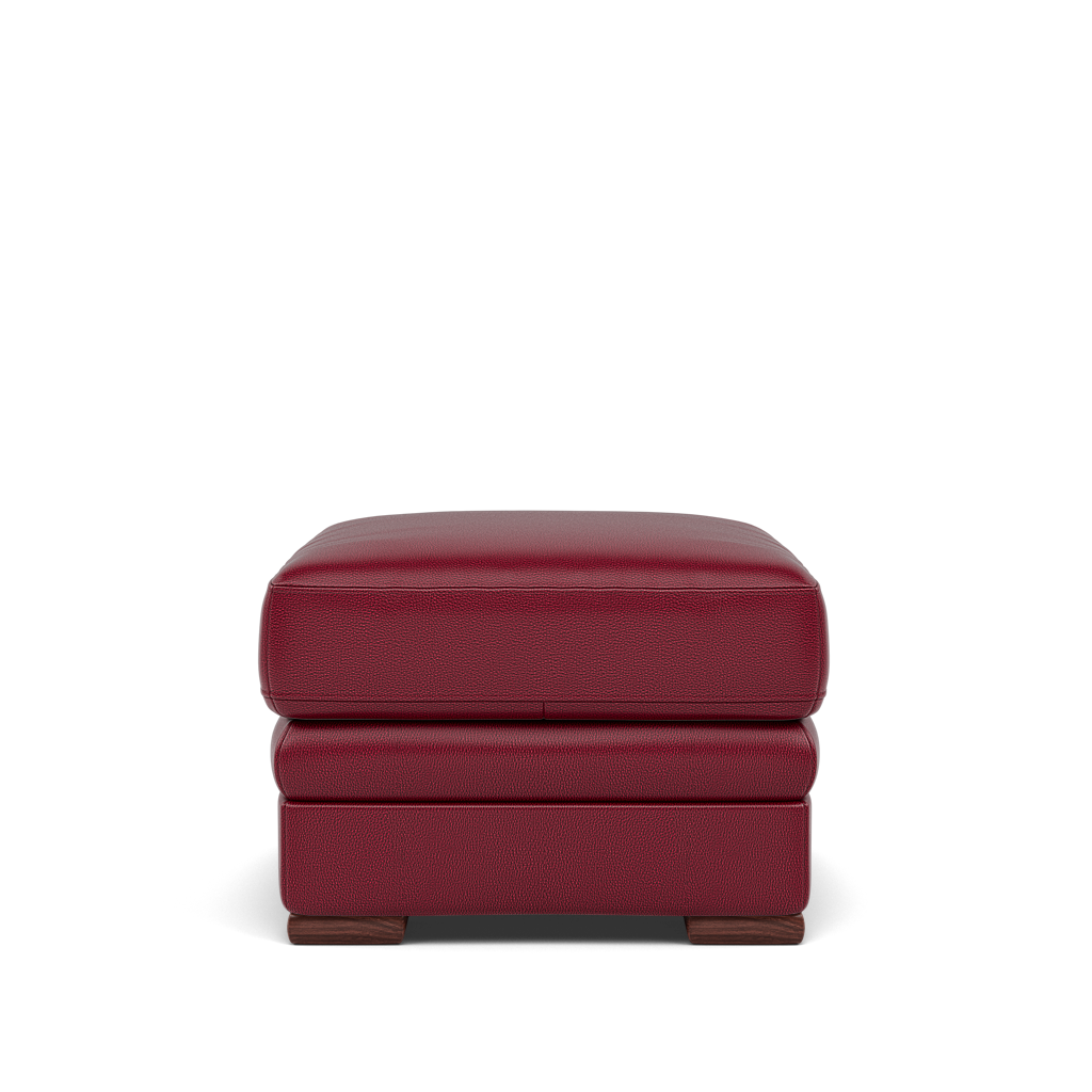 Gino Storage Footstool - Storage Stool Cat 60 — Cat-60/13 Montana Cranberry / Wooden Feet, gallery image 2