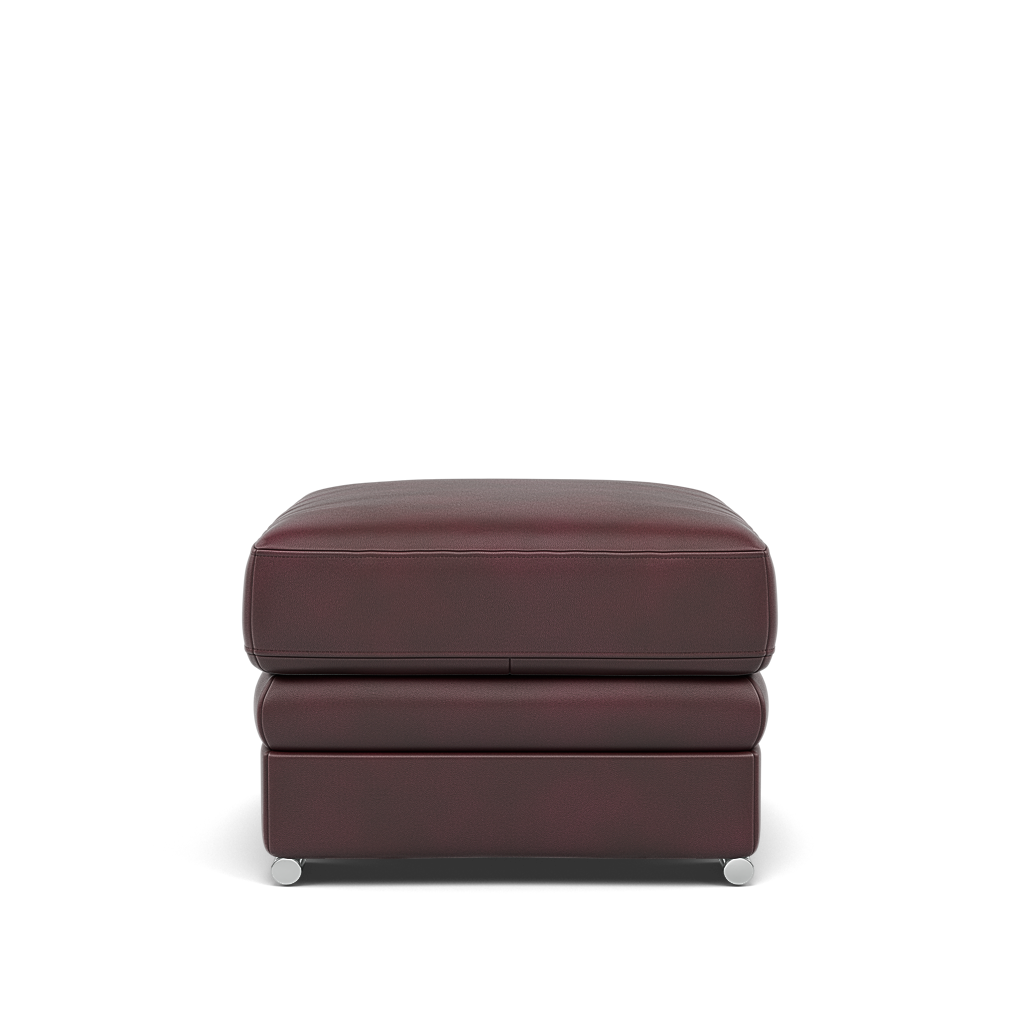 Gino Storage Footstool - Storage Stool Cat 60 — Cat-60/15 Montana Ruby / Metal Feet, gallery image 2