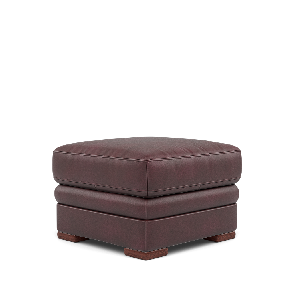 Gino Storage Footstool - Storage Stool Cat 60 — Cat-60/15 Montana Ruby / Wooden Feet, gallery image 3