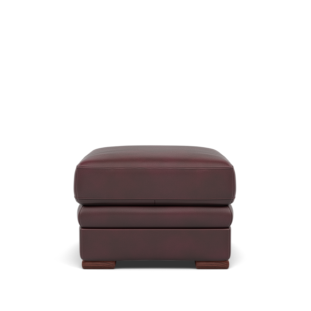 Gino Storage Footstool - Storage Stool Cat 60 — Cat-60/15 Montana Ruby / Wooden Feet, gallery image 2