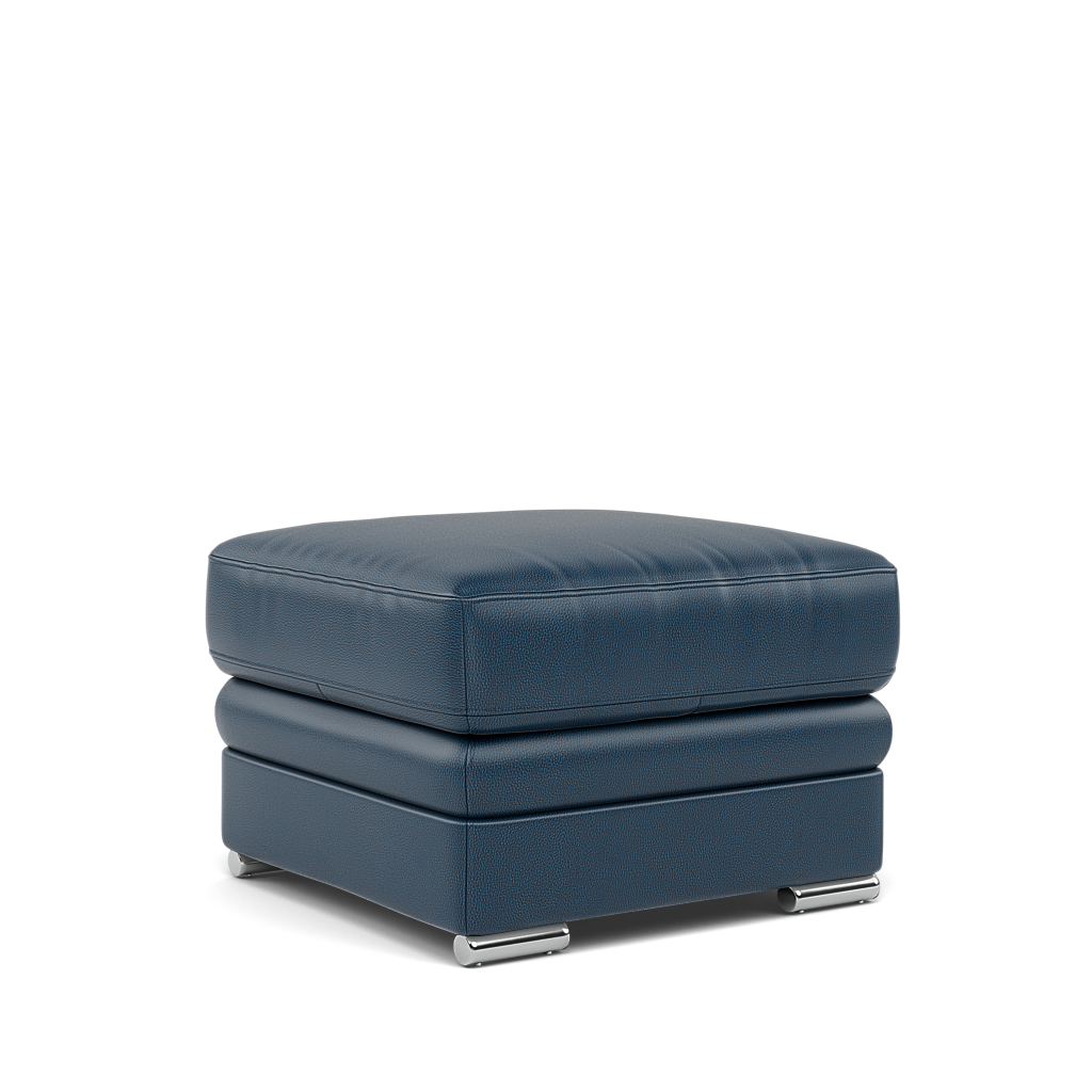 Gino Storage Footstool - Storage Stool Cat 60 — Cat-60/17 Montana Ocean / Metal Feet, gallery image 1