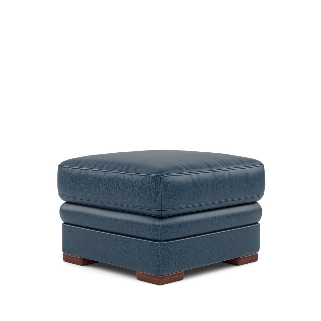 Gino Storage Footstool - Storage Stool Cat 60 — Cat-60/17 Montana Ocean / Wooden Feet, gallery image 3