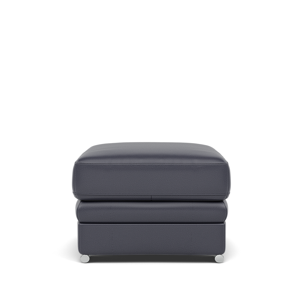 Gino Storage Footstool - Storage Stool Cat 60 — Cat-60/18 Montana Lavender Grey / Metal Feet, gallery image 2