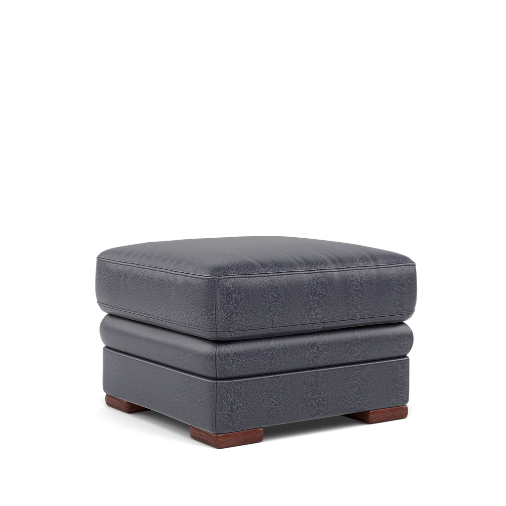 Gino Storage Footstool - Storage Stool Cat 60 — Cat-60/18 Montana Lavender Grey / Wooden Feet, gallery image 1