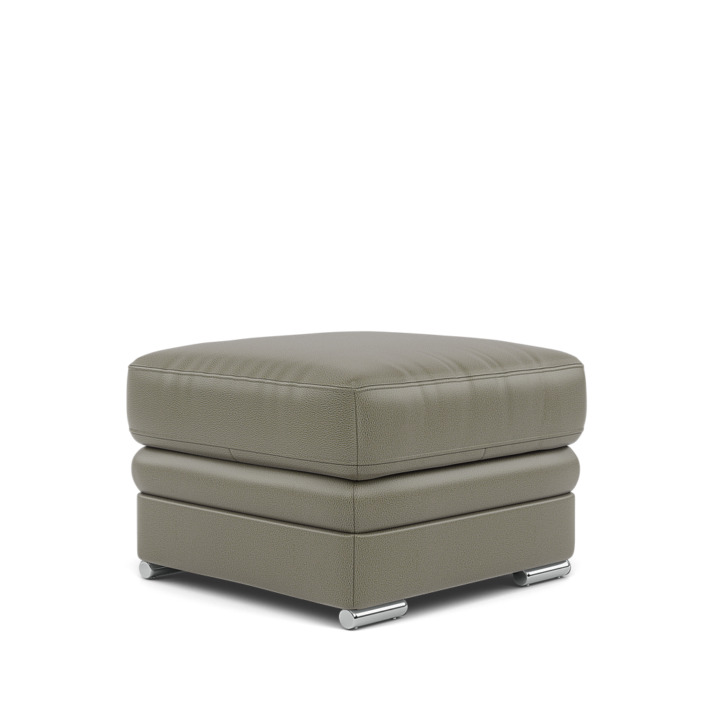 Gino Storage Footstool - Storage Stool Cat 60 — Cat-60/20 Montana Pewter / Metal Feet, gallery image 3