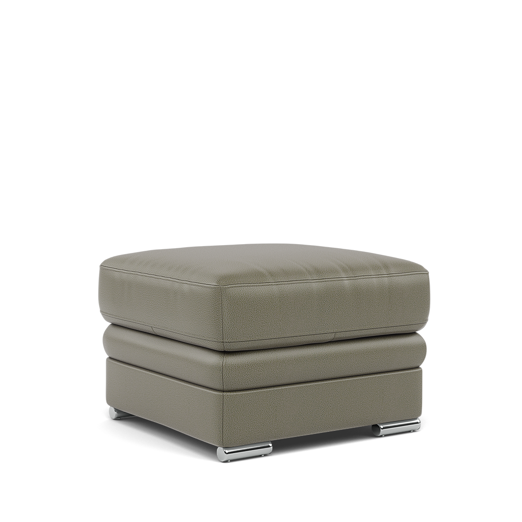 Gino Storage Footstool - Storage Stool Cat 60 — Cat-60/20 Montana Pewter / Metal Feet, gallery image 1