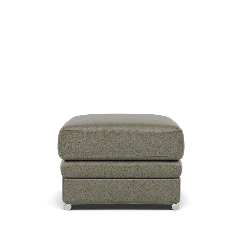 Gino Storage Footstool - Storage Stool Cat 60 — Cat-60/20 Montana Pewter / Metal Feet, gallery image 2