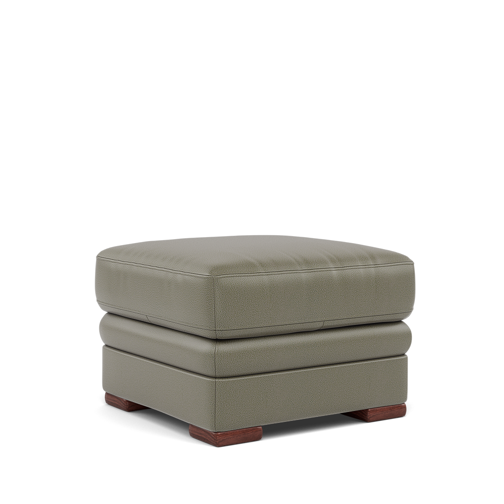 Gino Storage Footstool - Storage Stool Cat 60 — Cat-60/20 Montana Pewter / Wooden Feet, gallery image 1