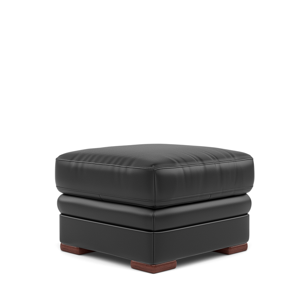 Gino Storage Footstool - Storage Stool Cat 60 — Cat-60/22 Montana Jet Black / Wooden Feet, gallery image 3