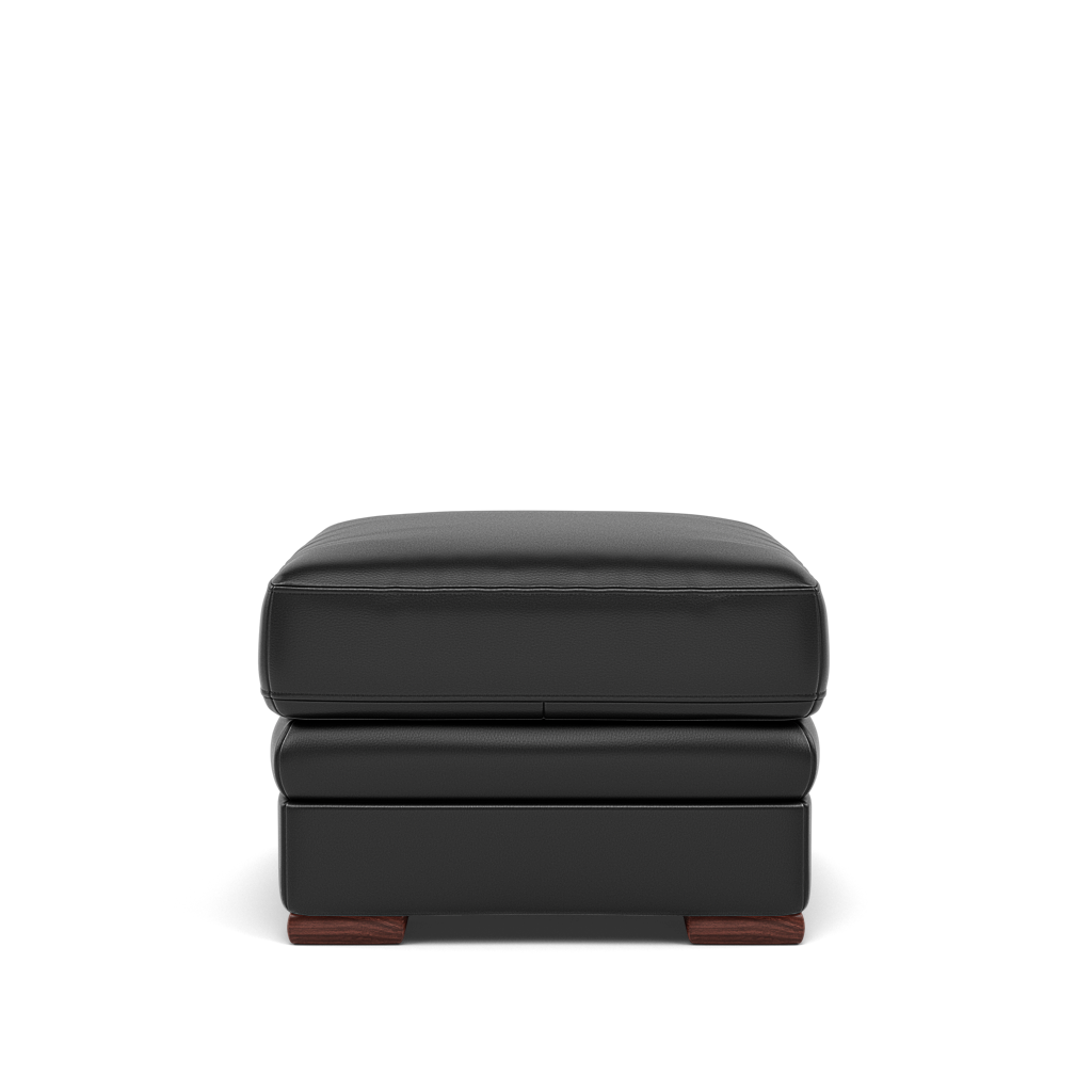 Gino Storage Footstool - Storage Stool Cat 60 — Cat-60/22 Montana Jet Black / Wooden Feet, gallery image 2