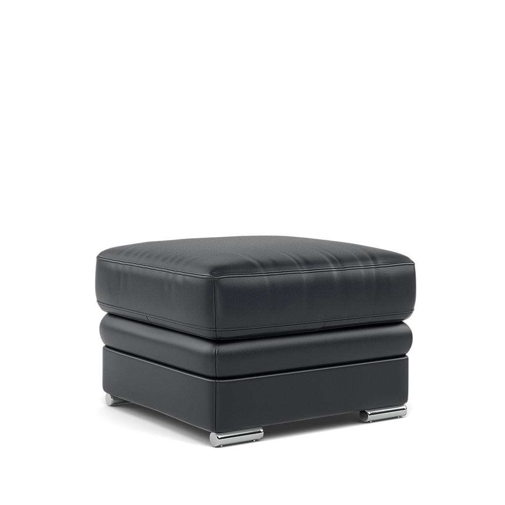 Gino Storage Footstool - Storage Stool Cat 60 — Cat-60/24 Montana Navy / Metal Feet, gallery image 1