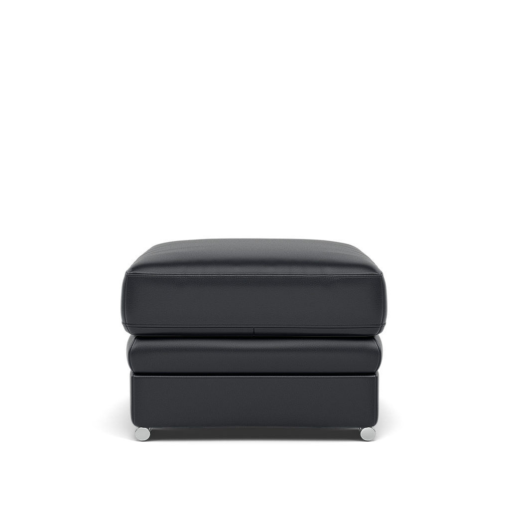 Gino Storage Footstool - Storage Stool Cat 60 — Cat-60/24 Montana Navy / Metal Feet, gallery image 2