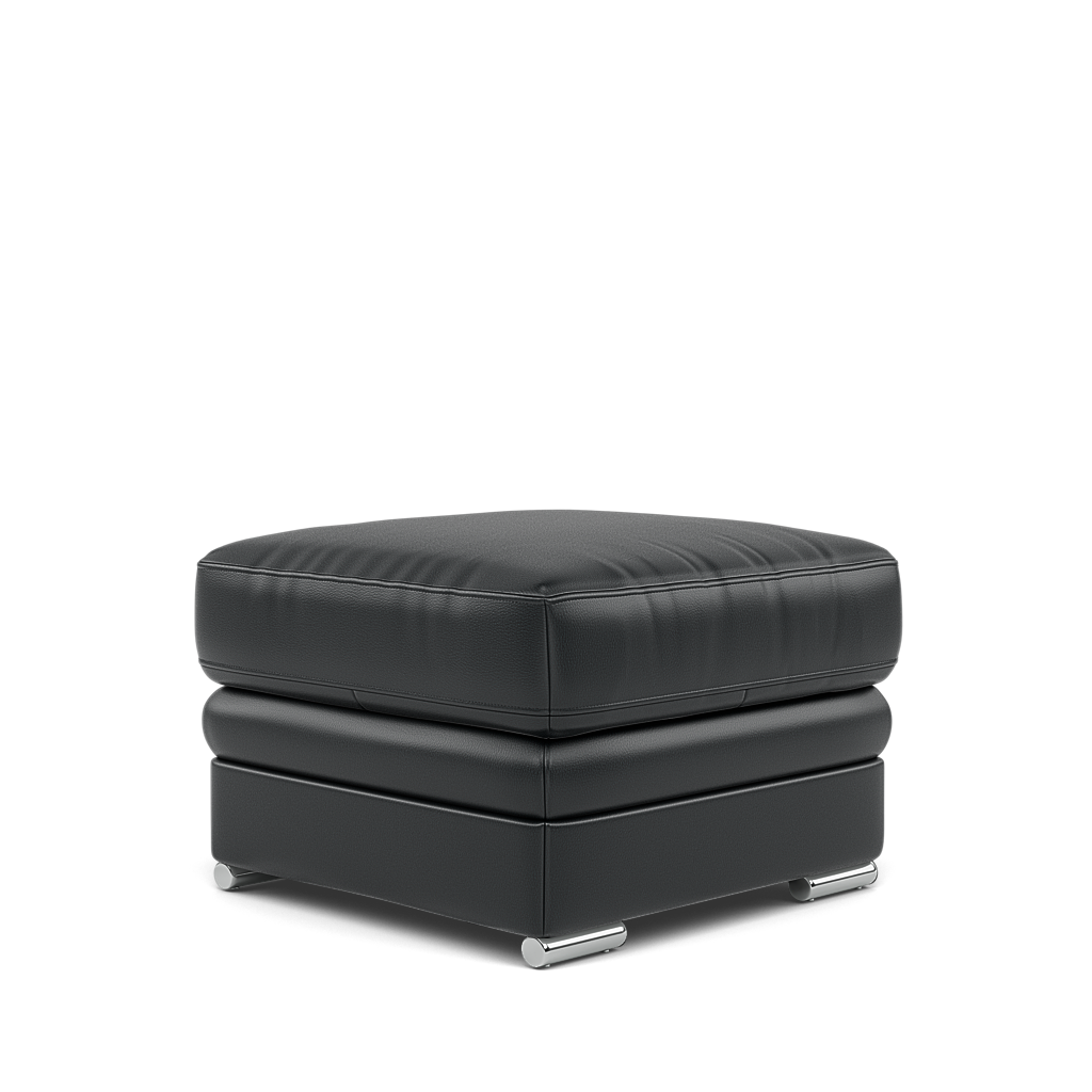 Gino Storage Footstool - Storage Stool Cat 60 — Cat-60/25 Montana Charcoal / Metal Feet, gallery image 3