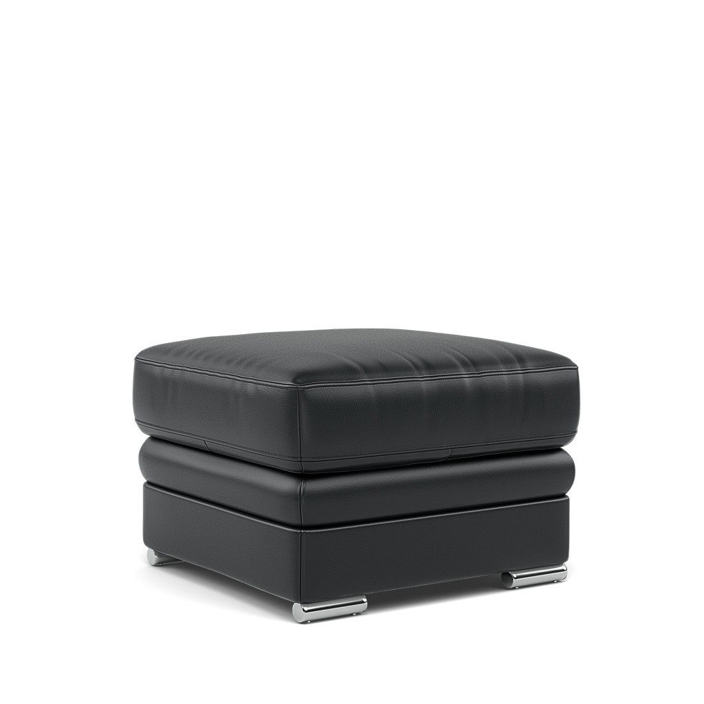 Gino Storage Footstool - Storage Stool Cat 60 — Cat-60/25 Montana Charcoal / Metal Feet, gallery image 1