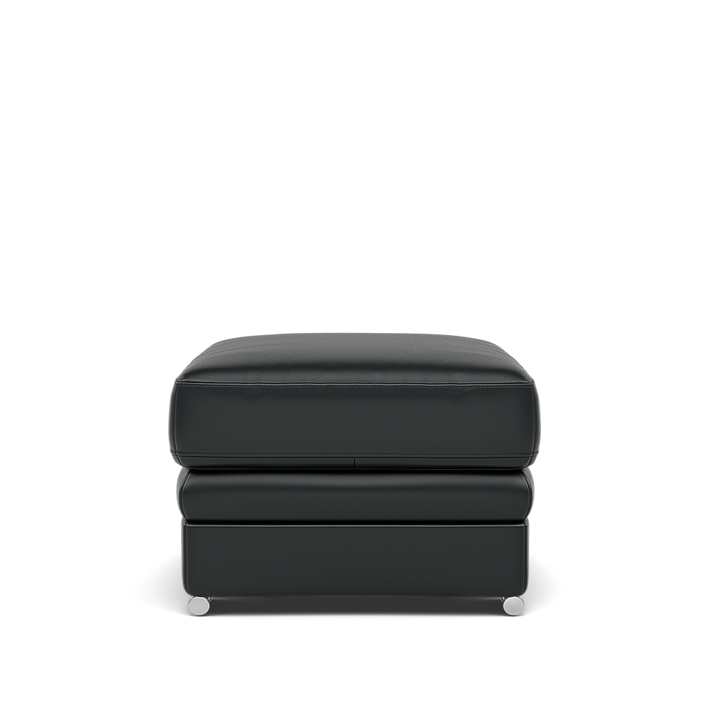 Gino Storage Footstool - Storage Stool Cat 60 — Cat-60/25 Montana Charcoal / Metal Feet, gallery image 2