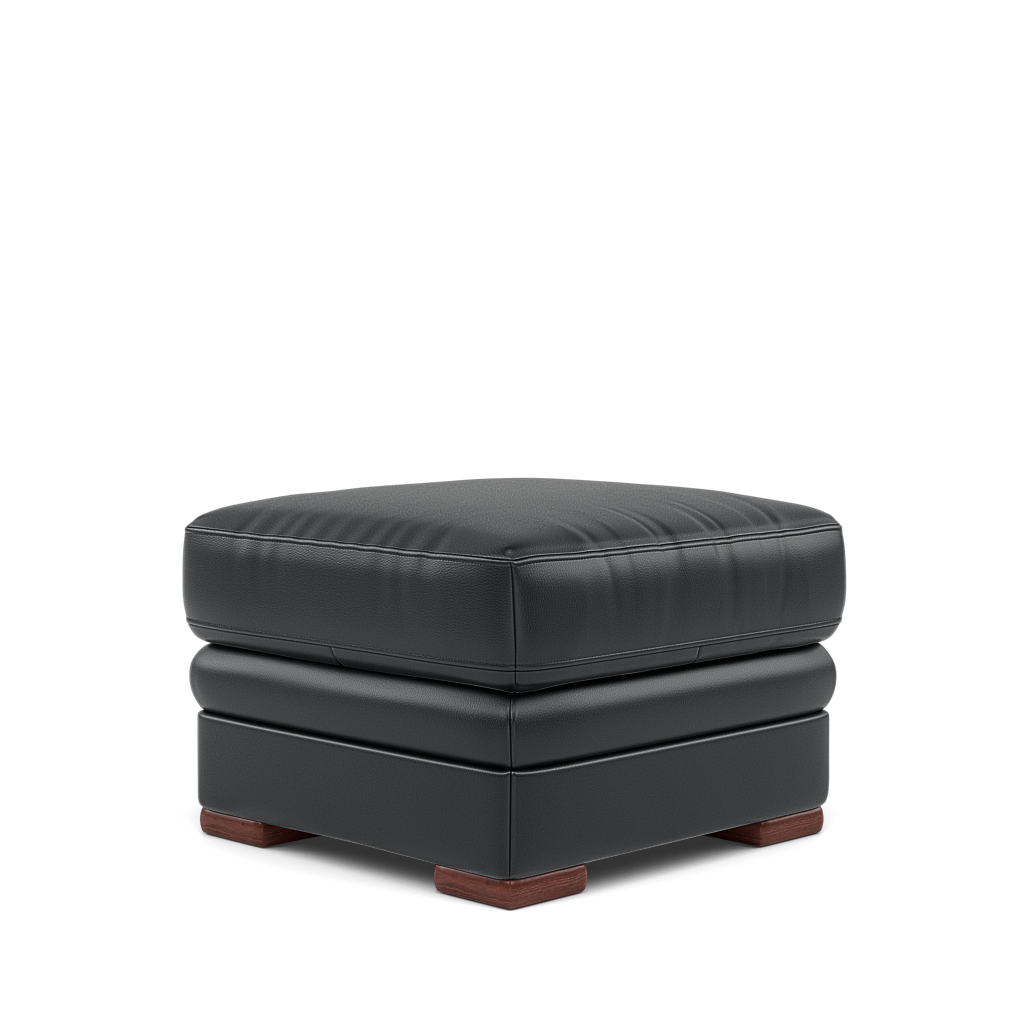 Gino Storage Footstool - Storage Stool Cat 60 — Cat-60/25 Montana Charcoal / Wooden Feet, gallery image 3