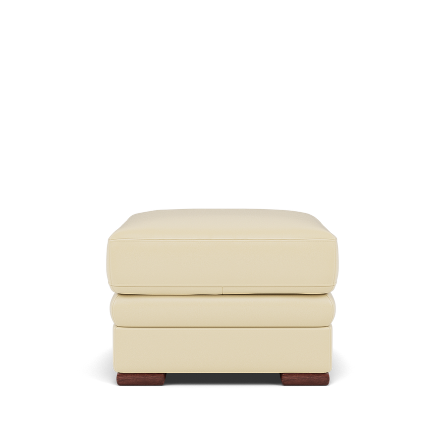 Gino Storage Footstool - Storage Stool Cat 60 Footstools Sterling Home 2 Cat-60/02 Montana Cool Cream Wooden Feet