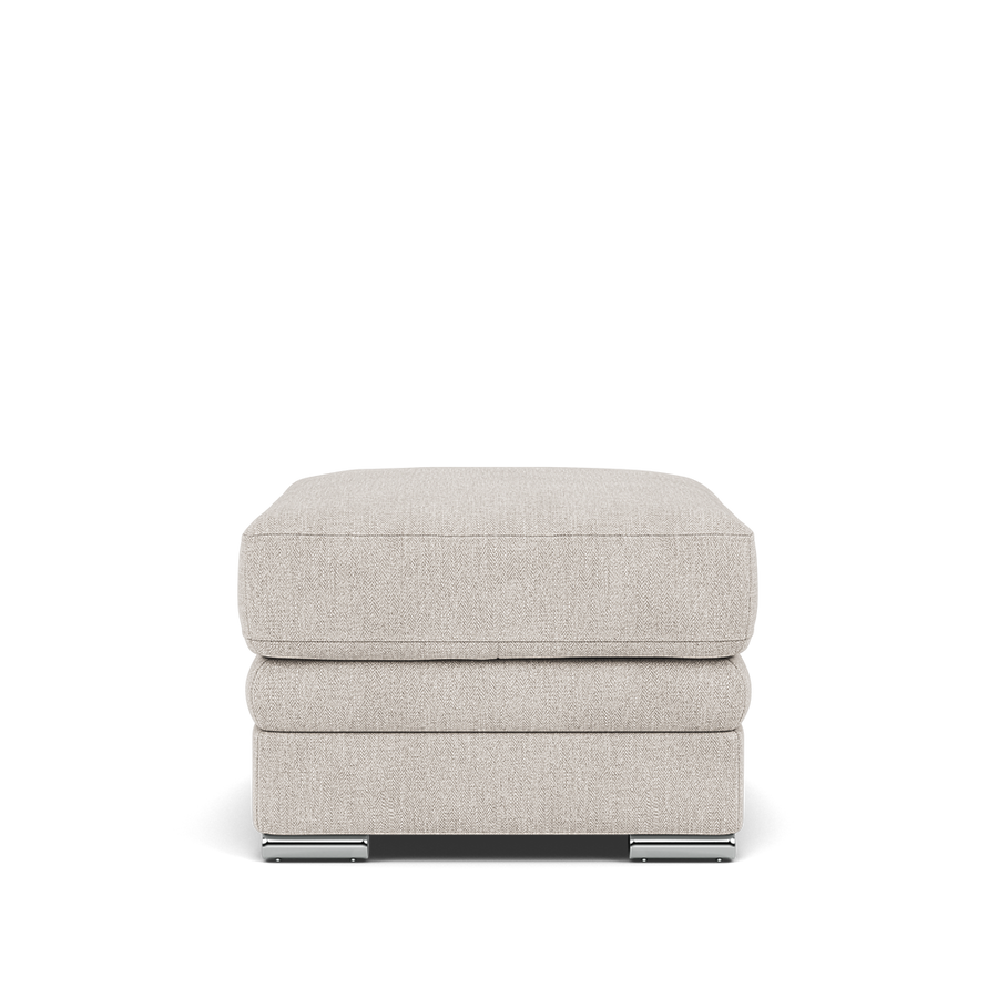 Gino Storage Footstool - Storage Stool F8 Sterling Home Darwin Ivory 50364 Metal Feet 1