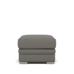 Gino Storage Footstool - Storage Stool F8 Footstools Sterling Home 7 Hopsack Platinum 70003 Metal Feet