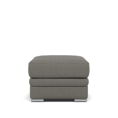 Gino Storage Footstool - Storage Stool F8 Footstools Sterling Home 7 Hopsack Platinum 70003 Metal Feet