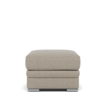 Gino Storage Footstool - Storage Stool F8 Footstools Sterling Home 9 Hopsack Linen 70004 Metal Feet
