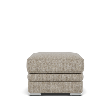 Gino Storage Footstool - Storage Stool F8 Footstools Sterling Home 9 Hopsack Linen 70004 Metal Feet