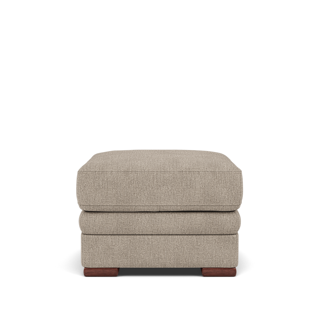 Gino Storage Footstool - Storage Stool F8 Footstools Sterling Home 2 Darwin Mink 50366 Wooden Feet