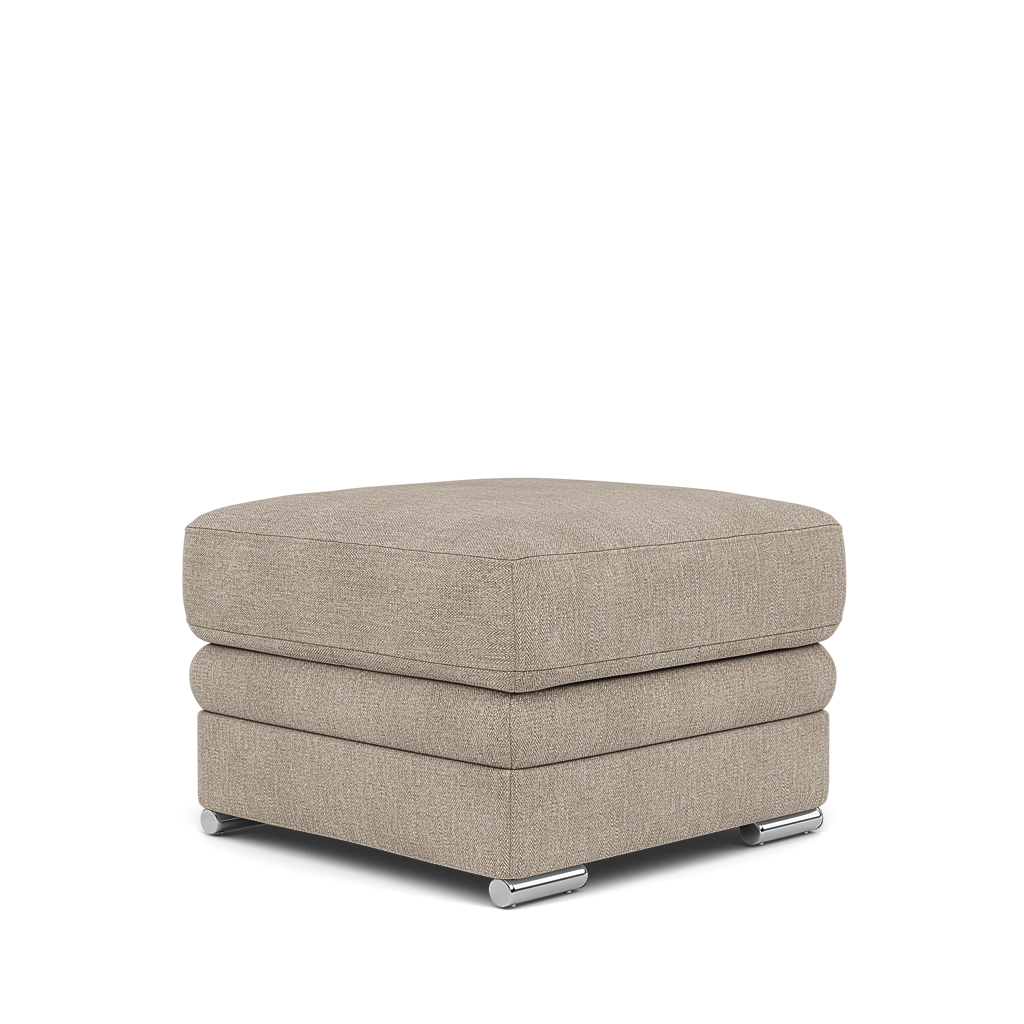 Gino Storage Footstool - Storage Stool F8 — Darwin Mink 50366 / Metal Feet, gallery image 3
