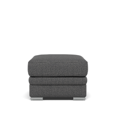 Gino Storage Footstool - Storage Stool F8 Footstools Sterling Home 13 Hopsack Charcoal 70006 Metal Feet