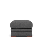 Gino Storage Footstool - Storage Stool F8 Footstools Sterling Home 14 Hopsack Charcoal 70006 Wooden Feet