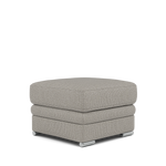 Gino Storage Footstool - Storage Stool F8 — Hopsack Dove 70001 / Metal Feet, gallery image 3