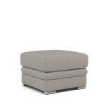 Gino Storage Footstool - Storage Stool F8 — Hopsack Dove 70001 / Metal Feet, gallery image 1