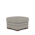 Gino Storage Footstool - Storage Stool F8 — Hopsack Dove 70001 / Wooden Feet, gallery image 3