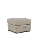 Gino Storage Footstool - Storage Stool F8 — Hopsack Linen 70004 / Metal Feet, gallery image 1