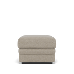 Gino Storage Footstool - Storage Stool F8 — Hopsack Linen 70004 / Metal Feet, gallery image 2
