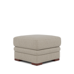 Gino Storage Footstool - Storage Stool F8 — Hopsack Linen 70004 / Wooden Feet, gallery image 3