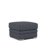 Gino Storage Footstool - Storage Stool F8 — Hopsack Midnight 70005 / Metal Feet, gallery image 1