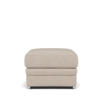 Gino Storage Footstool - Storage Stool F8 — Hopsack Natural 70002 / Metal Feet, gallery image 2