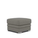 Gino Storage Footstool - Storage Stool F8 — Hopsack Platinum 70003 / Metal Feet, gallery image 3