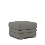 Gino Storage Footstool - Storage Stool F8 — Hopsack Platinum 70003 / Metal Feet, gallery image 1